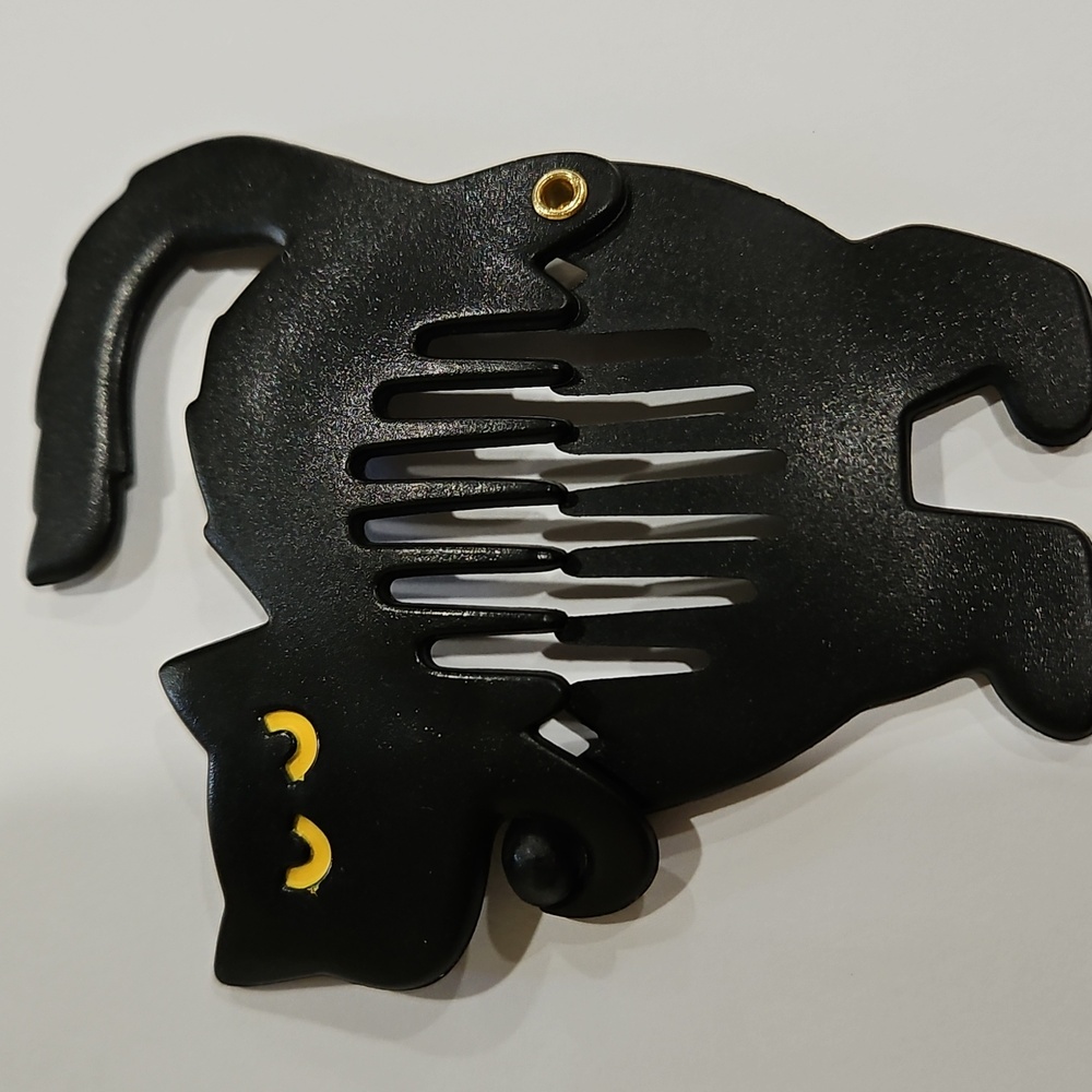 Black Cat Marked 1989 MMK COS Hair Comb Clip Accessory - Picture 1 of 9